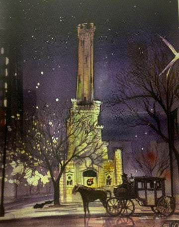 Watertower Christmas notecards