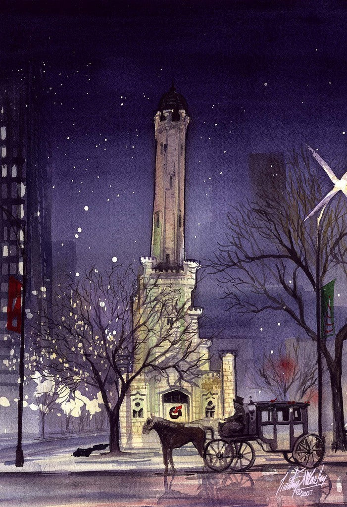 Water Tower  Christmas